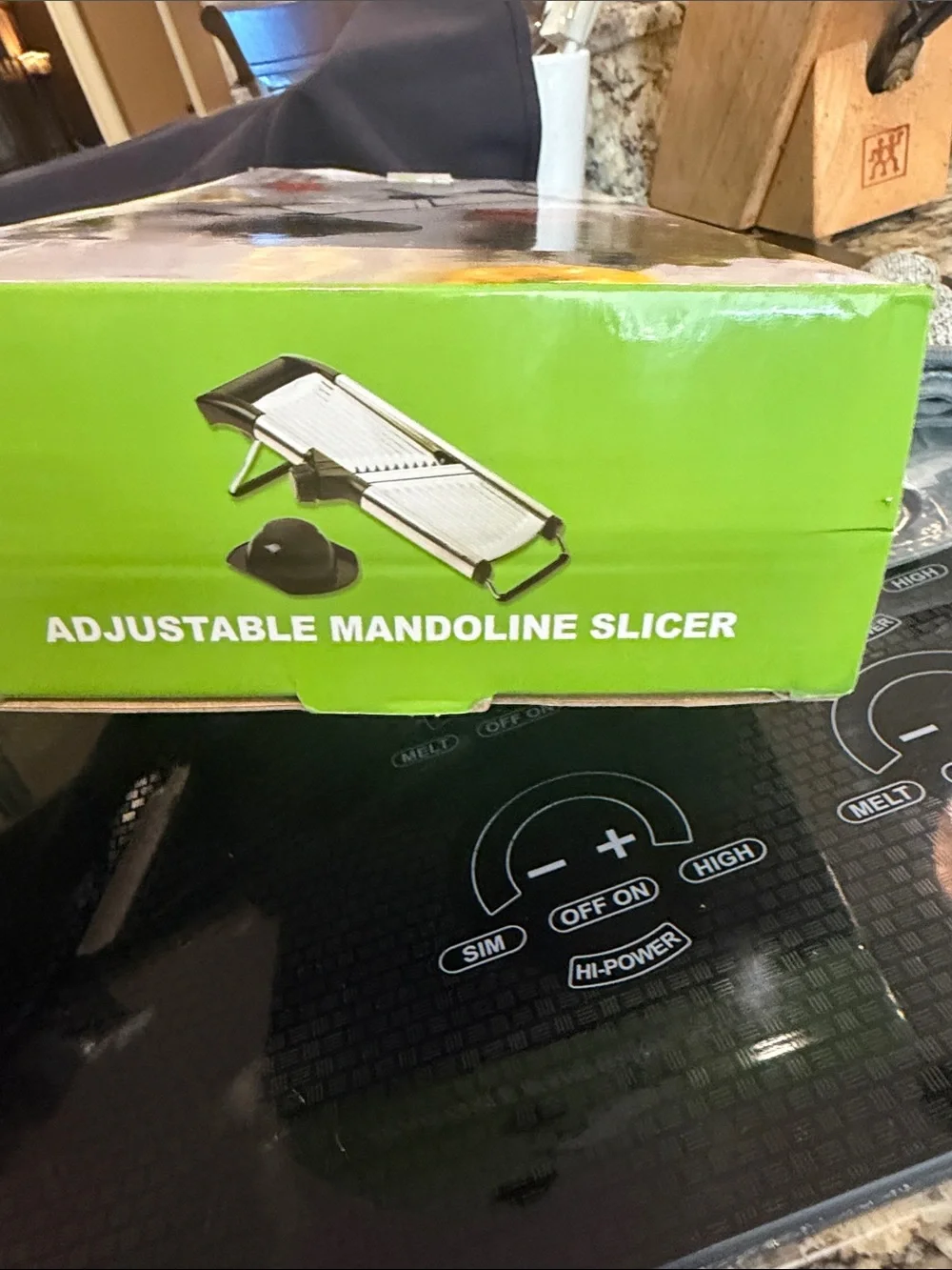 Adjustable Mandoline Slicer - Silver Stainless Steel